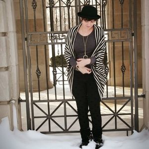 Striped Slouchy Cardigan